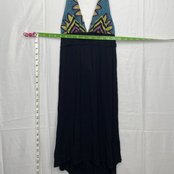 Crochet halter hippy 70s dress - Picture 2 of 4